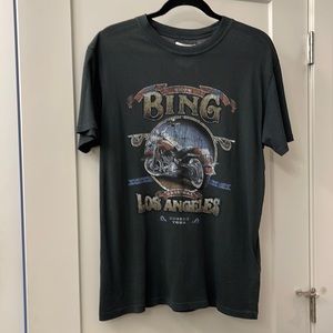 Anine Bing Lili Tee Biker Washed black Sz S